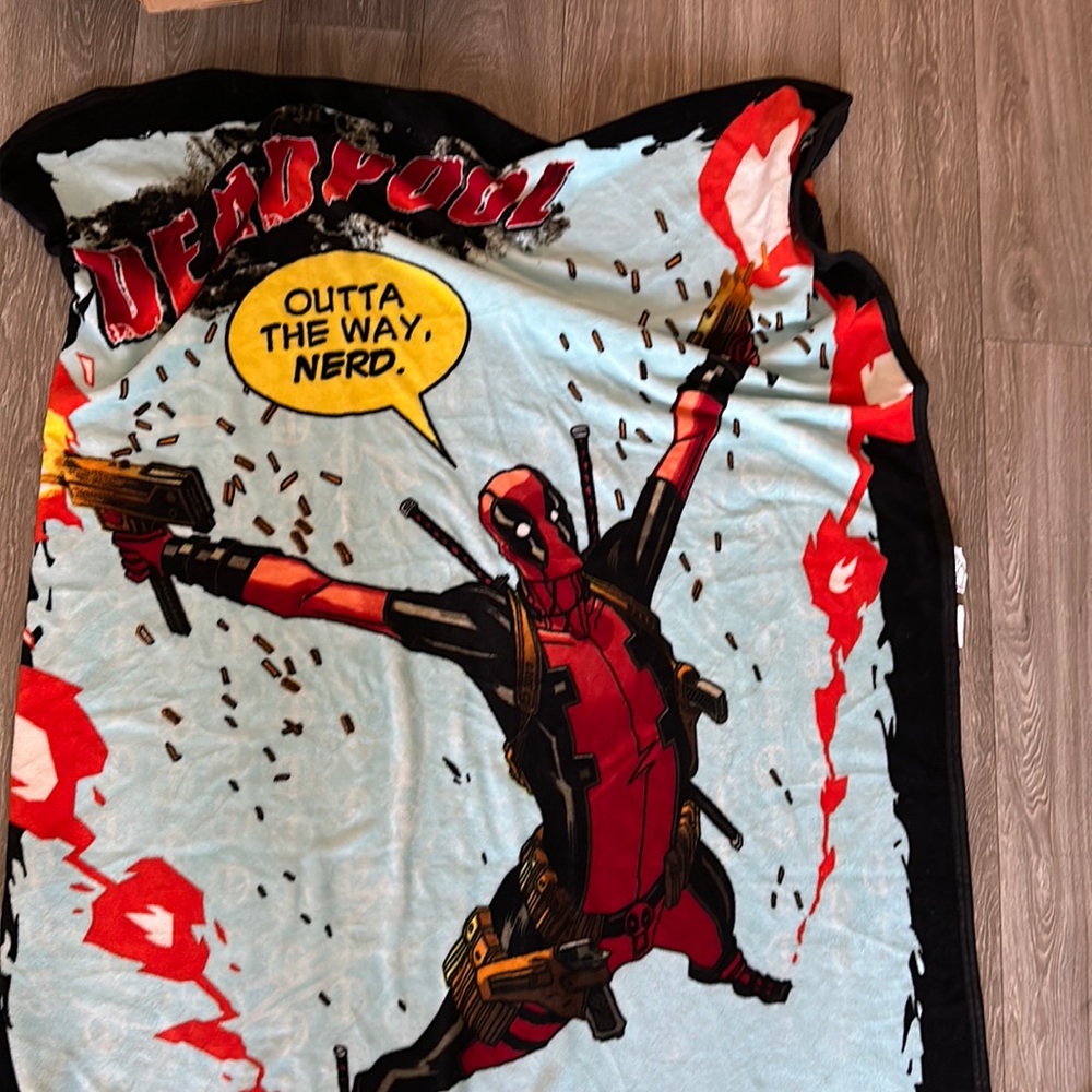 Deadpool throw blanket
